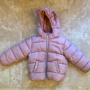 Blush H&M Puffer Coat